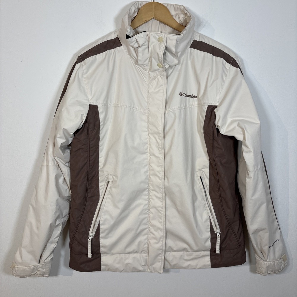 Columbia Jacket Waterproof Large Breathable Winter Coat OMNi Shield Cream Brown